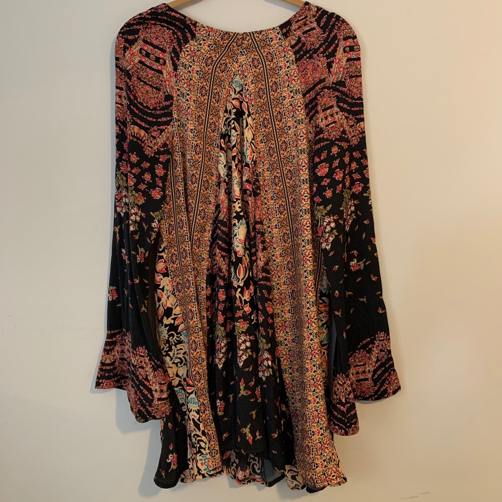 FP Movement by Free People Black Floral Boho Tunic Dress - Picture 2 of 4